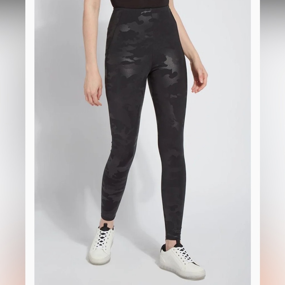 New Lysse Black Camouflage Leggings Patterned Matilda Foil Leggings